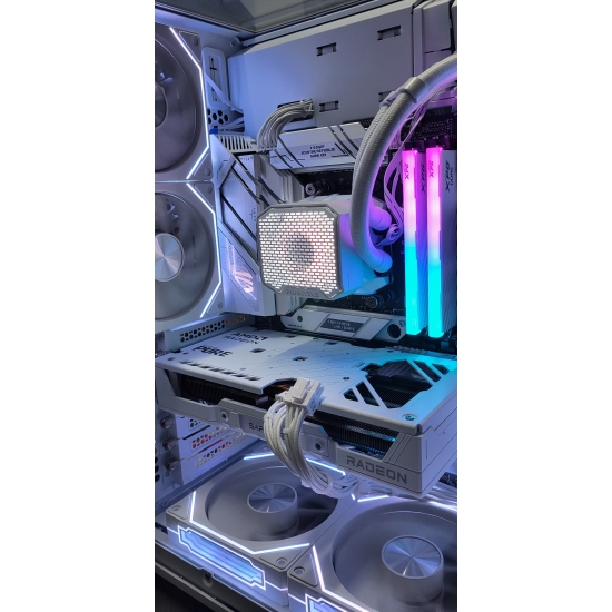 Komputer do gier Vision AMD Ryzen 5 9600X 32GB DDR5 RX 9060 XT 16GB 1TB 850W  W11Pro biała / czarna